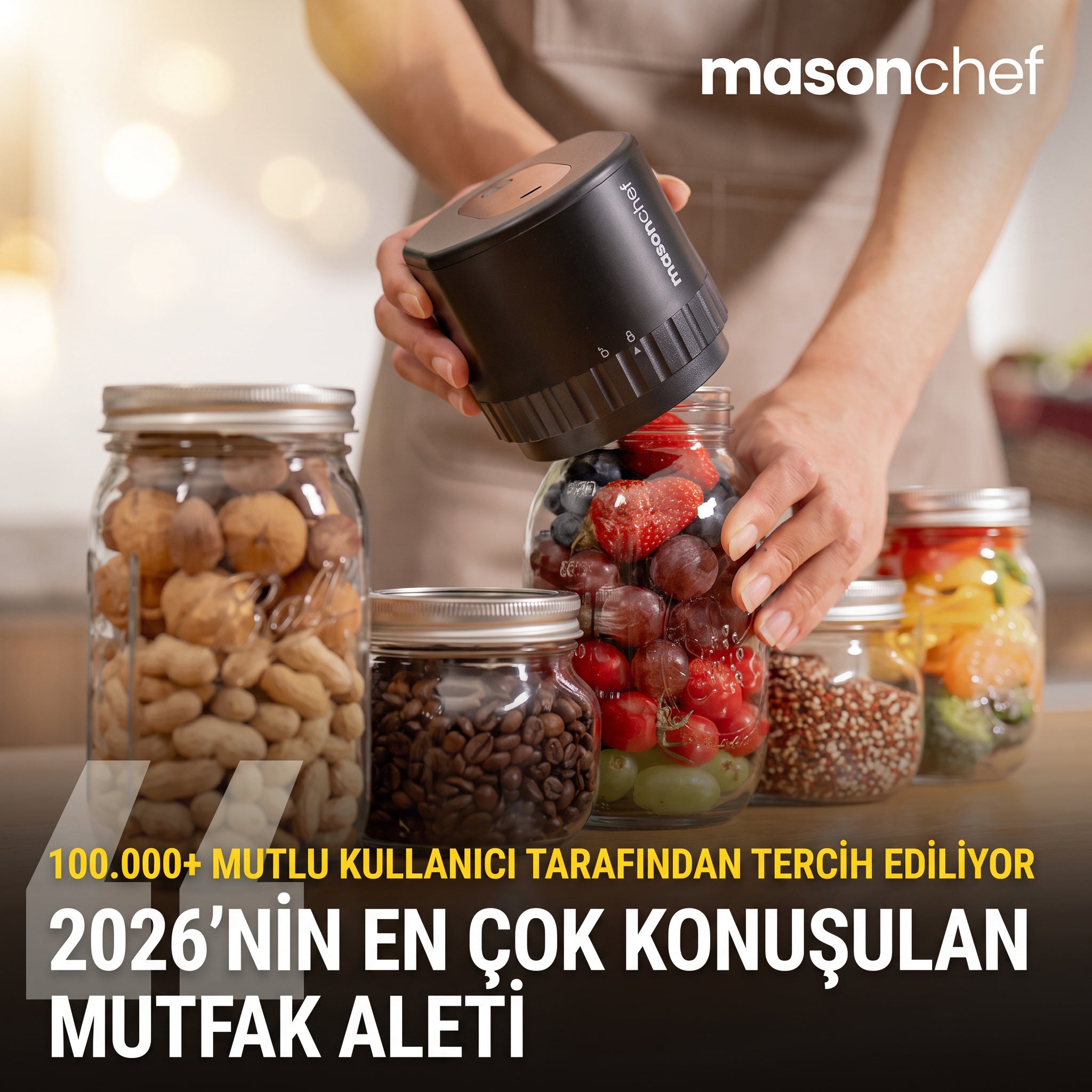 Mason Chef Vakumlu Mühürleme Kiti